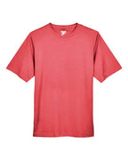 Team 365 TT11H, Men's Sonic Heather Performance T-shirt, Sport Red Heather