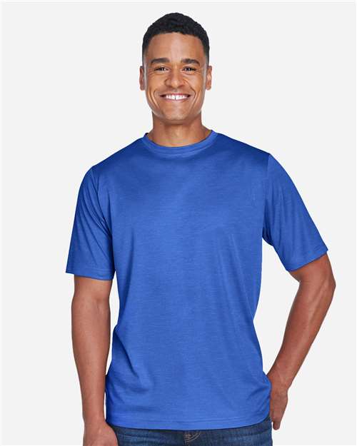 Team 365 TT11H, Men's Sonic Heather Performance T-shirt, Sport Royal Heather