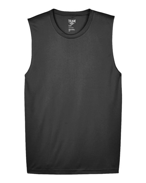 Team 365 TT11M, Men's Zone Performance Muscle T-shirt, Black