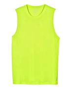 Team 365 TT11M, Men's Zone Performance Muscle T-shirt, Safety Yellow
