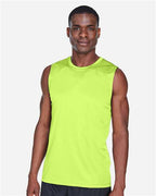 Team 365 TT11M, Men's Zone Performance Muscle T-shirt, Safety Yellow