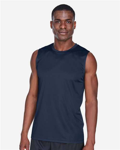 Team 365 TT11M, Men's Zone Performance Muscle T-shirt, Sport Dark Navy