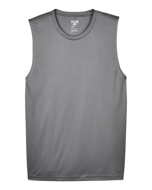 Team 365 TT11M, Men's Zone Performance Muscle T-shirt, Sport Graphite
