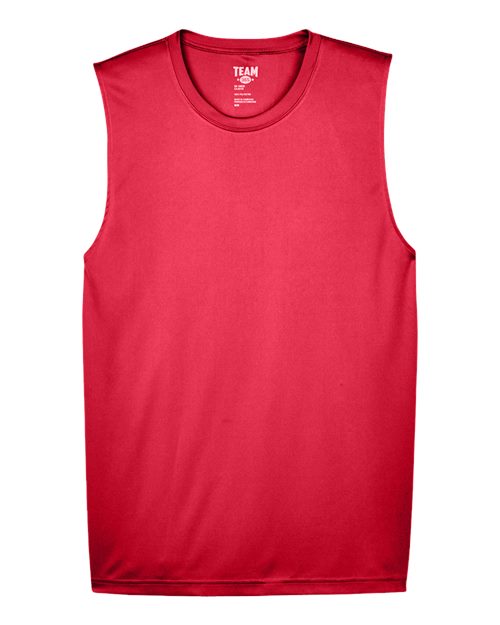 Team 365 TT11M, Men's Zone Performance Muscle T-shirt, Sport Red