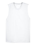Team 365 TT11M, Men's Zone Performance Muscle T-shirt, White