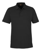 Harriton M205, 13877 Men's Valiant Cotton Snag Protect Polo, Black
