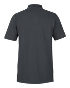 Harriton M205, 13877 Men's Valiant Cotton Snag Protect Polo, Dark Charcoal