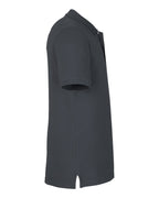 Harriton M205, 13877 Men's Valiant Cotton Snag Protect Polo, Dark Charcoal