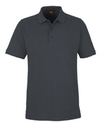Harriton M205, 13877 Men's Valiant Cotton Snag Protect Polo, Dark Charcoal