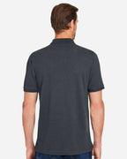 Harriton M205, 13877 Men's Valiant Cotton Snag Protect Polo, Dark Charcoal