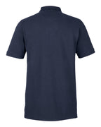 Harriton M205, 13877 Men's Valiant Cotton Snag Protect Polo, Dark Navy