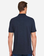 Harriton M205, 13877 Men's Valiant Cotton Snag Protect Polo, Dark Navy