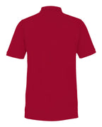 Harriton M205, 13877 Men's Valiant Cotton Snag Protect Polo, Red