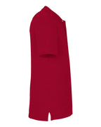 Harriton M205, 13877 Men's Valiant Cotton Snag Protect Polo, Red