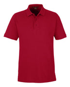 Harriton M205, 13877 Men's Valiant Cotton Snag Protect Polo, Red