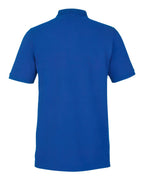Harriton M205, 13877 Men's Valiant Cotton Snag Protect Polo, True Royal