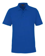 Harriton M205, 13877 Men's Valiant Cotton Snag Protect Polo, True Royal