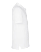 Harriton M205, 13877 Men's Valiant Cotton Snag Protect Polo, White