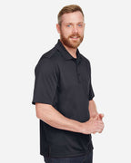 Harriton M348P, 13882 Men's Advantage Snag Protection Plus Il Pocket Polo, Black