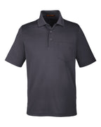 Harriton M348P, 13882 Men's Advantage Snag Protection Plus Il Pocket Polo, Dark Charcoal