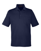 Harriton M348P, 13882 Men's Advantage Snag Protection Plus Il Pocket Polo, Dark Navy
