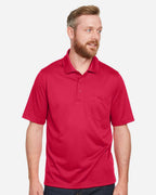 Harriton M348P, 13882 Men's Advantage Snag Protection Plus Il Pocket Polo, Red