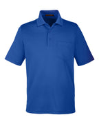 Harriton M348P, 13882 Men's Advantage Snag Protection Plus Il Pocket Polo, True Royal