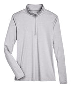 Team 365 TT31HW, Women's Zone Sonic Heather Performance Quarter-zip Pullover, Athletic Heather