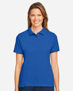 Harriton 13890, M200w Women's Cotton Polo, True Royal