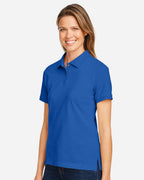Harriton 13890, M200w Women's Cotton Polo, True Royal