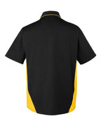 Harriton 13894, M586, Black/ Sunray Yellow