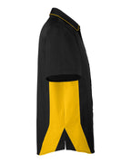 Harriton 13894, M586, Black/ Sunray Yellow