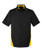 Harriton 13894, M586, Black/ Sunray Yellow