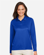 Team 365 TT51LW, Women's Zone Performance Long Sleeve Polo, Sport Royal