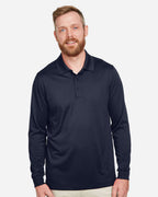 Harriton M348L, 13907 Men's Advantage Snag Protection Plus Il Long Sleeve Polo, Dark Navy