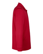 Harriton M348L, 13907 Men's Advantage Snag Protection Plus Il Long Sleeve Polo, Red