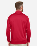 Harriton M348L, 13907 Men's Advantage Snag Protection Plus Il Long Sleeve Polo, Red