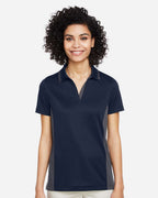Harriton M386W, 13909 Women's Flash Snag Protection Plus Il Colorblock Polo, Dark Navy/ Dark Charcoal