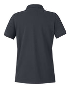 Harriton M205W, 13916 Women's Valiant Cotton Snag Protect Polo, Dark Charcoal