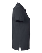 Harriton M205W, 13916 Women's Valiant Cotton Snag Protect Polo, Dark Charcoal