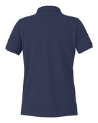 Harriton M205W, 13916 Women's Valiant Cotton Snag Protect Polo, Dark Navy