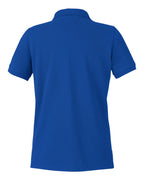 Harriton M205W, 13916 Women's Valiant Cotton Snag Protect Polo, True Royal
