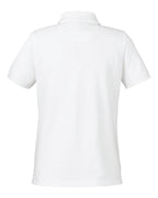 Harriton M205W, 13916 Women's Valiant Cotton Snag Protect Polo, White