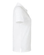 Harriton M205W, 13916 Women's Valiant Cotton Snag Protect Polo, White