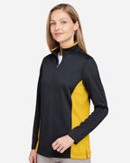 Harriton 13917, M786w, Black/ Sunray Yellow