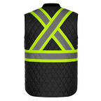CX2 Hi-Vis L01225, - Mack - Hi-vis Quilted Vest, Black