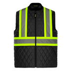 CX2 Hi-Vis L01225, - Mack - Hi-vis Quilted Vest, Black