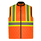 CX2 Hi-Vis L01225, - Mack - Hi-vis Quilted Vest, Hi-Vis Orange