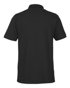 Harriton M205P, 13921 Men's Valiant Cotton Snag Protect Pocket Polo, Black
