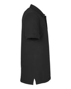Harriton M205P, 13921 Men's Valiant Cotton Snag Protect Pocket Polo, Black